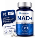 NAD+ Supplement 120 Capsules – Liposomal NAD+ with Resveratrol for Cellular Energy, Healthy Aging & Daily Vitality Support – Vegan, Non-GMO, Gluten-Free for Women & Men