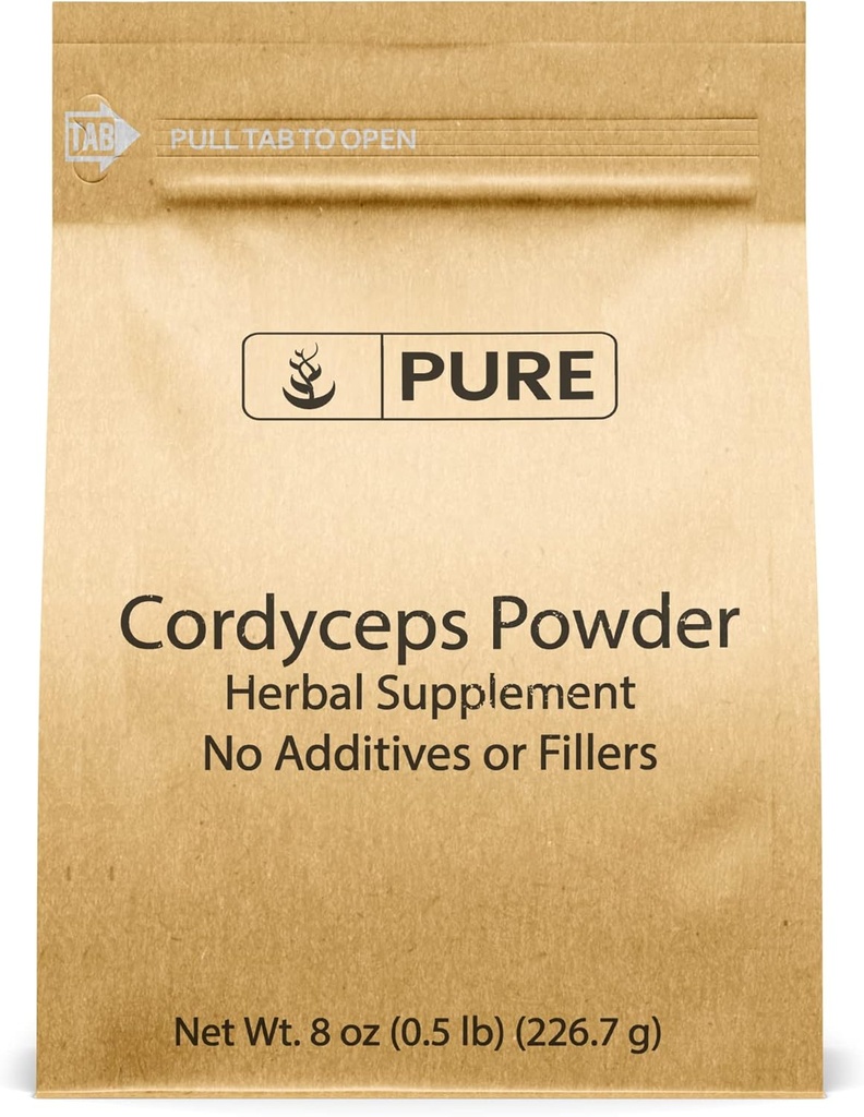 Ingrédients originaux purs Cordyceps (8oz) Supplément à base de plantes traditionnelles, non-OGM