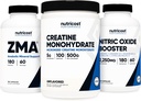 Nutricost Creatine 500 Grams, Oxyde nitrique 180 Capsules et ZMA 180 Capsules