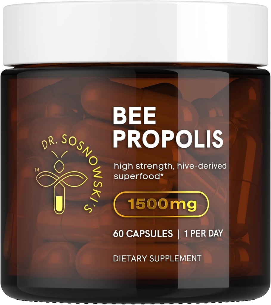 Dr Sosnowski's Bee Propolis. 1500mg Haute puissance.