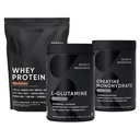 Sports Research® Recovery Pack - L-Glutamine, Creatine Monohydrate et Whey Protein pour améliorer la performance et la force et soutenir la récupération d'entraînement