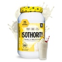 Nutrithorité - Poudre de protéines de lactosérum isolée avec des protéines ultra-absorbables et des BCAA pour construire les muscles et accélérer la récupération, kéto-friendly, faibles glucides, sans gluten (Vanilla Milkshake)