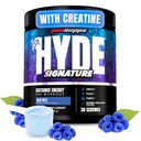 ProSupps M. Hyde Signature Poudre de préentraînement avec Créatine, Beta Alanine & Caféine - Performance, énergie et endurance - Suppléments de fitness et de gym pour hommes et femmes (Razz bleu, 30 portions)