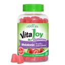21st Century VitaJoy Melatonin 5mg Gummies (120 Comte), Fraise Saveur Aide au sommeil à mâcher pour les adultes, favorise la détente et le sommeil reposant, non-Habit formant, sans gluten