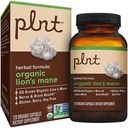 plnt Organic LionaTMs Mane Mushroom a Supports Nerve & Brain Health a 1,000 MG (120 Organic Capsules)