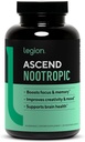 LÉGION Athlétisme Ascend Nootropic - Suppléments Cerveau tout naturel pour la mémoire et le focus - Supplément Cerveau Nootropic avec Alpha-GPC - Supplément Cerveau pour l'alerte et le soutien de l'humeur, 30 services