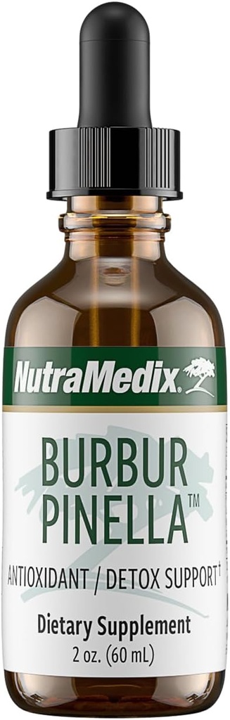 NutraMedix Burbur-Pinella Brain Health Supplements for Adults - Combat Brain Fog & Promote Nerve Support - Aid A Healthy Full Body Detox Cleanse - Bioavailable Liquid Format (2 oz / 60 ml)