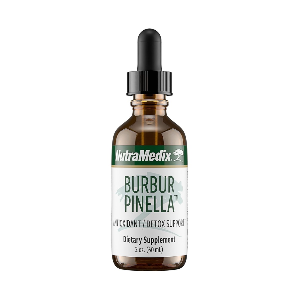 NutraMedix Burbur-Pinella Cerveau Suppléments santé pour les adultes - Combat Brain Fog et promouvoir le soutien nerf - Aide Un nettoyage complet sain de détox corps - Biodisponible Format liquide (2 oz / 60 ml)