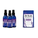 Spray de sommeil du Dr Teal avec Melatonine et mélange d'huile essentielle (paquet de 3) et solution de savonnage de sel Epsom Soothe & Sleep Lavande 3lbs