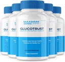 labs de taille (Pack de 5 Glucotrust Capsules - Supplément Pills Reviews, Comprimés avancés Balance Max Formula Complex Blend Edge (300 Capsules)