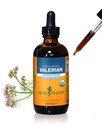 Extrait liquide de racine valériane biologique certifié Herb Pharm pour la détente et le sommeil reposant, alcool de canne biologique, 4 once