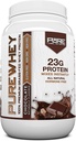 Pure Etiquette Nutrition 100% herbe-feed, Chocolate Whey Concentrate Protein Powder (24g) avec les acides aminés essentiels, pour la récupération avant et après l'entraînement et le renforcement musculaire, faibles graisses et faibles glucides - 2lbs