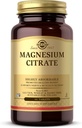 Citrate de magnésium de Solgar - 60 comprimés - favorise la santé des os, soutient la fonction nerveuse et musculaire - très absorbant - non-OGM, végétalien, sans gluten, casher - 30 portions