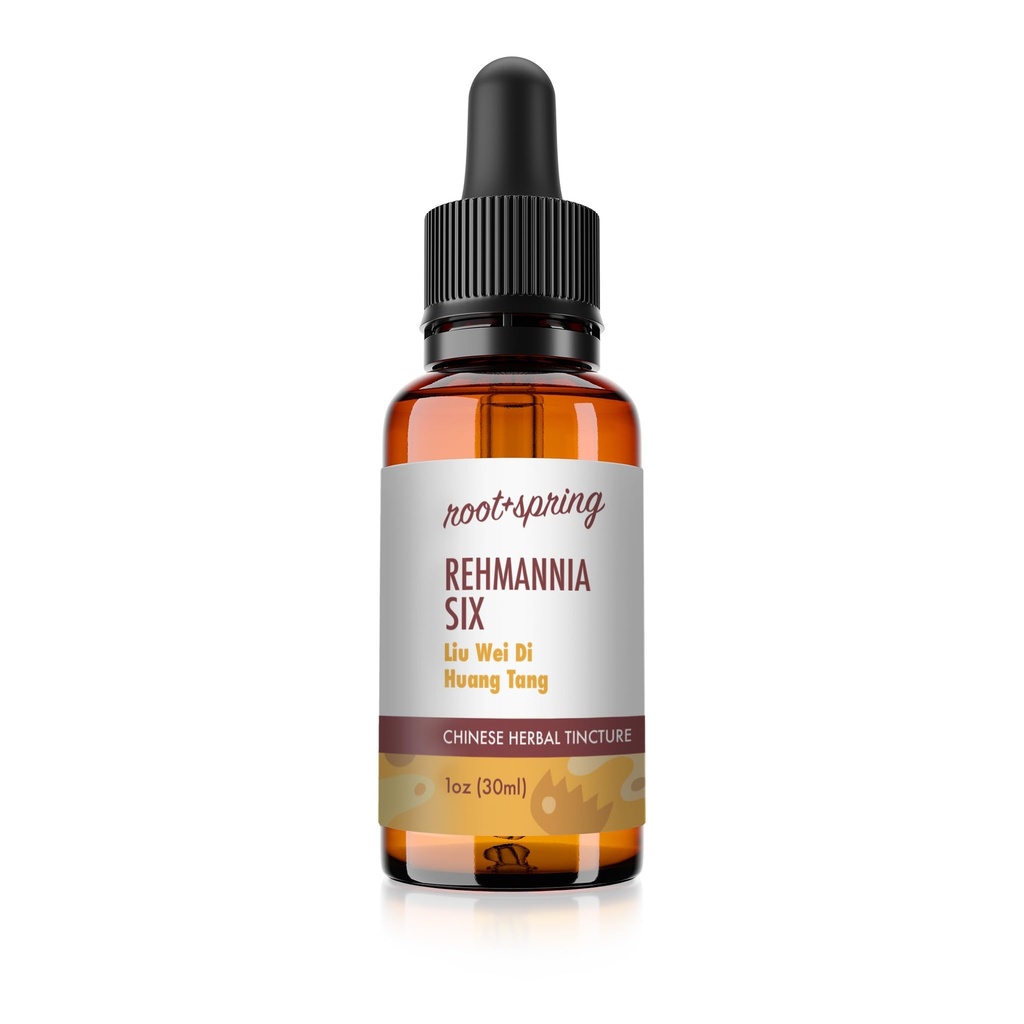 Rehmannia Six - Liu Wei Di Huang Tang - Teinture à base de plantes (extrait de liquid) - Concentré avec goutteur - Supplément naturel de mélange à base de plantes TCM 1 oz