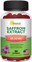 aSquared Nutrition Gommies de safran - Supplément d'extrait de safran - Suppléments de gomme pur alternative aux capsules, pilules, poudre et thé