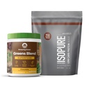 Build Your Smoothie Isopure Chocolate Bundle Dutch Chocolate Low Carb Protein Powder (14 Servings) and Amazing Grass Greens Chocolate Blend Superfood (30 Servings)