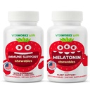 Kids Elderberry + Zinc + C Chewables + Melatonin 1mg Chewables Bundle
