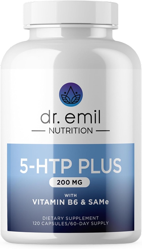 - Oui. EMIL NUTRITION 200 MG 5-HTP Plus avec SAM-e pour l'humeur, le stress et le sommeil - Supplément 5HTP avec Vitamine B6-120 Capsules végétaliennes, 60 portions