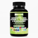 Quercetin Zinc Vitamine D Supplément Quercetin 1000mg Zinc 50mg Vitamine C 1000mg Vitamine D 5000 UI Bromelain Elderberry Sea Moss for Adults