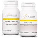 Ensemble Thérapeutique Intégratif avec Berberine, 60 Capsules et Theracurmin HP, 60 Capsules - Berberine pour le soutien métabolique* - Theracurmin Supplément C'est 27x Plus Biodisponible*