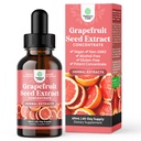 Extrait de graines de pamplemousse GSE liquide - une goutte par jour - Extraction de graines de raisin super concentrées gouttes liquides riches en bioflavonoïdes et polyphénols pour Gut Health & Immune Support - 2OZ - 60 portions