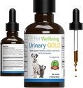 Animaux de compagnie Bien-être Urinaire Or pour chats - Multi-Herb Urinary Tract Support - Feline Bladder Santé et système urinaire Bien-être - Supplément de chat holistique - Formule liquide 2 oz (59ml)