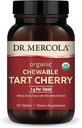 Dr. Mercola Organic Chewable Tart Cherry, 30 Servings (30 Capsules), Non-GMO, Gluten Free, Soy Free