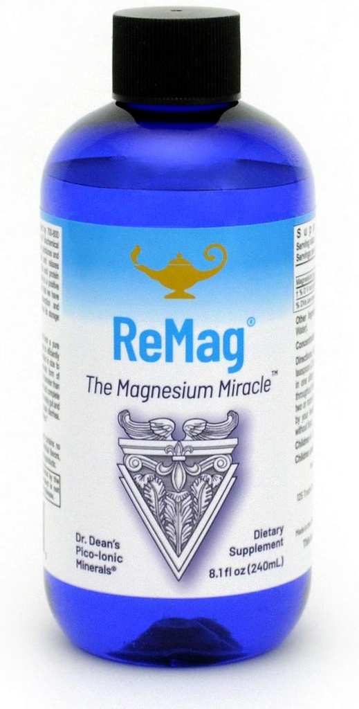 RnA ReSet ReMag Liquide – Chlorure de magnésium à absorption élevée, 8,1 Fl Oz (1-Pack)
