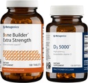 Metagenics Bundle - Bone Builder Extra Strength & D3 5000-180 Tablets of Bone Builder* - 20 Softgels of D3 5000 for Immune Support & Heart Health*