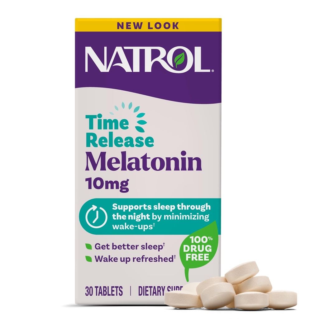 Natrol Sleep Avancé Melatonine temps de libération comprimés, aide au sommeil de nuit