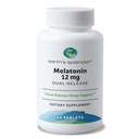 Splendeur de la Terre Melatonine 12 MG Bicouches comprimés, Supplément aide au sommeil, 60 Compte - 2 mois d'approvisionnement Melatonine