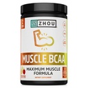 ZHOU Muscle BCAA - Vegan BCAA Powder, BCAA Suppléments pour les hommes et les femmes, soutenir la santé musculaire, boire pour l'énergie, tous naturels chaîne ramifiée Aminos - Tropical Punch, 11,6 oz (30 portions)
