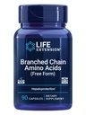 Prolongation de vie Acides aminés à chaîne ramifiée (AABC), leucine, isoleucine, valine, favorise la récupération musculaire après l'exercice, sans gluten, sans OGM, 90 capsules