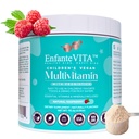 All in One Kids Vitamines, 90 jours d'approvisionnement, Multivitamine en poudre avec probiotiques, Immune Support, Gut Health, Vegan D3, Sans sucre, Non OGM, Saveur naturelle, Doctor Formulé, Nutrition quotidienne