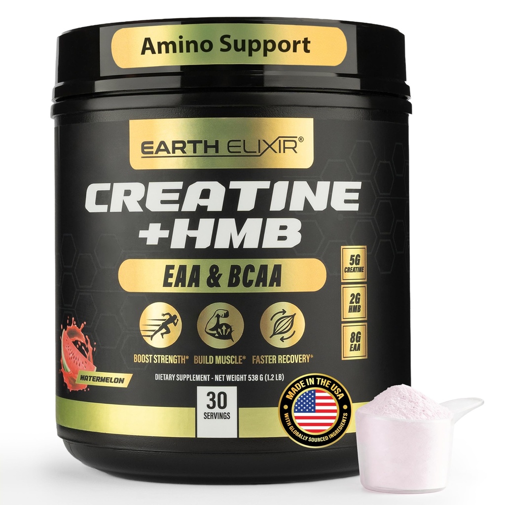 Suppléments de la créatine HMB pour les hommes et les femmes avec des acides aminés essentiels.