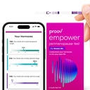Proov - Empower Hormone Tracker at Home - pour les femmes 30-40+ - Comprendre votre équilibre hormonal et le stade périménopause - Mesures FSH, LH, Estrogen & Progesterone - 1 Cycle Test Kit