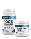 Transparent Labs Grass-Fed Whey Protein Isolate (30 Servings, Milk Chocolate) & Creatine HMB (30 Servings, Strawberry Lemonade)