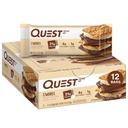 Quest Nutrition S'mores Protein Bars, 21g Protéines, 1g Sucre, 4g Net Carb, Sans gluten, Keto Friendly, 12 Compte