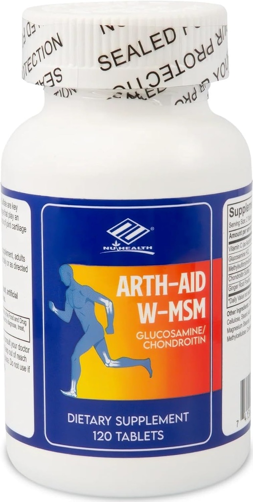 Arth-Aid W-MSM nouvelle glucosamine Chondroïtine 120 Compte