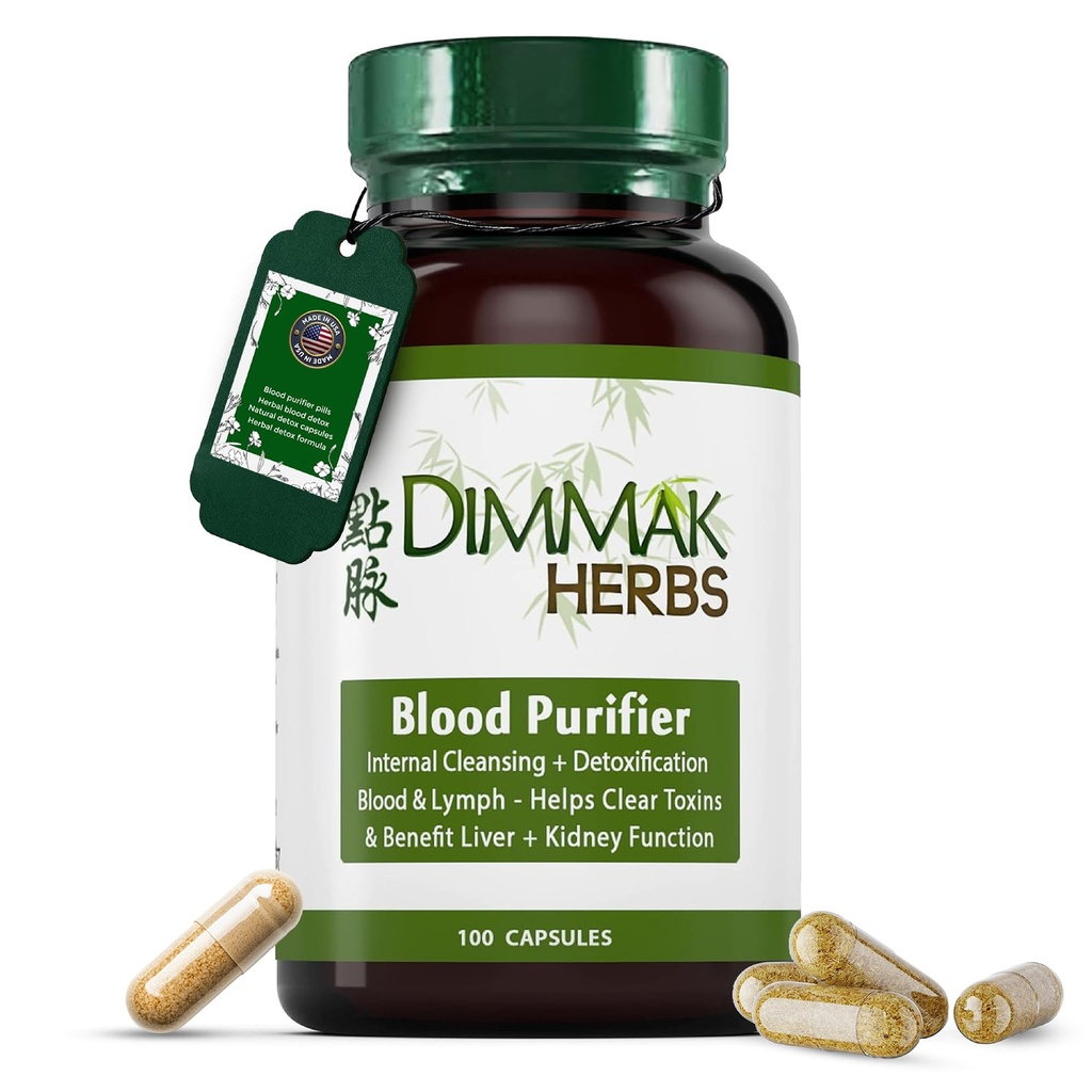 Purificateur de sang biologique certifié Dimmak pour le nettoyage interne et la désintoxication + avantages Fonction hépatique et rénale