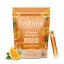 Ultima Replenisher Mélange quotidien de poudre d'électrolyte – sans sucre – orange, 20 paquets de bâtons – emballages d'hydratation avec 6 électrolytes clés et minéraux traces – Keto Friendly, Vegan, Non-GMO