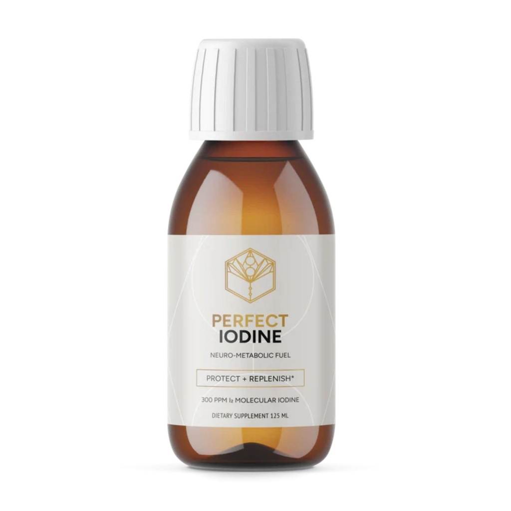 Activation Products - Perfect Iodine Solution, Thyroid Support for Women and Men, Oral or Topical Colorless Iodine Liquid for Thyroid Energy and Skin Health, Non GMO Pure Iodine Supplement, 125 ml