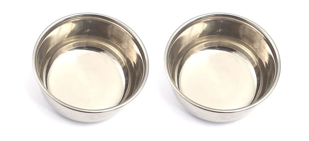 2 Iodine Cups Stainless Steel Lab Instruments by G.S Online