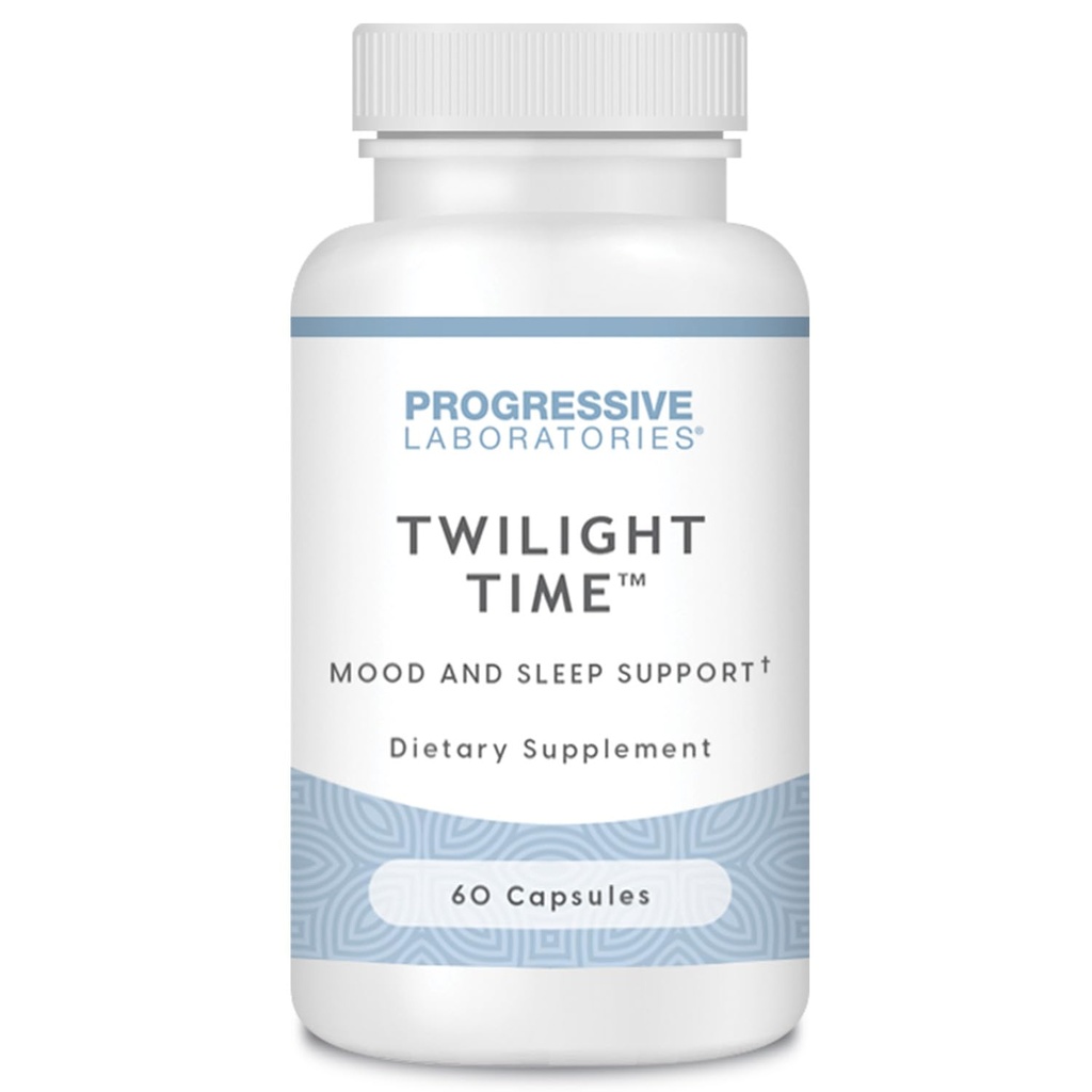 Twilight Time – Targeted Mood & Sleep Supplement with L-Tryptophan, L-Theanine, Lemon Balm, Hops, Melatonin & Vitamin B6 – Natural Sleep Aids for Adults to Help Ease Tension & Support Restful Nights