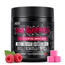 EAA Gummies - 2:1:1 BCAA Formula (8300mg) - Acides aminés essentiels pour la récupération musculaire et l'endurance - Non-OGM, sans gluten, sans sucre, végétarien, framboise parfum - 90 Compte