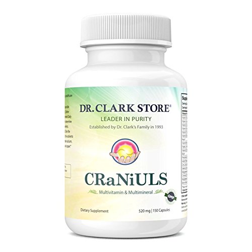 Dr Clark Store CraNiULS (multivitamine et minéral), 520 mg 150 Capsules de gélatine