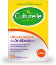 Culturelle Probiotics Ultimate Balance Probiotics for use with Antibiotiques - 20 Compte – Capsules probiotiques aident à restaurer de bonnes bactéries perdues pendant l'utilisation des antibiotiques et contribuent à un système immunitaire sain