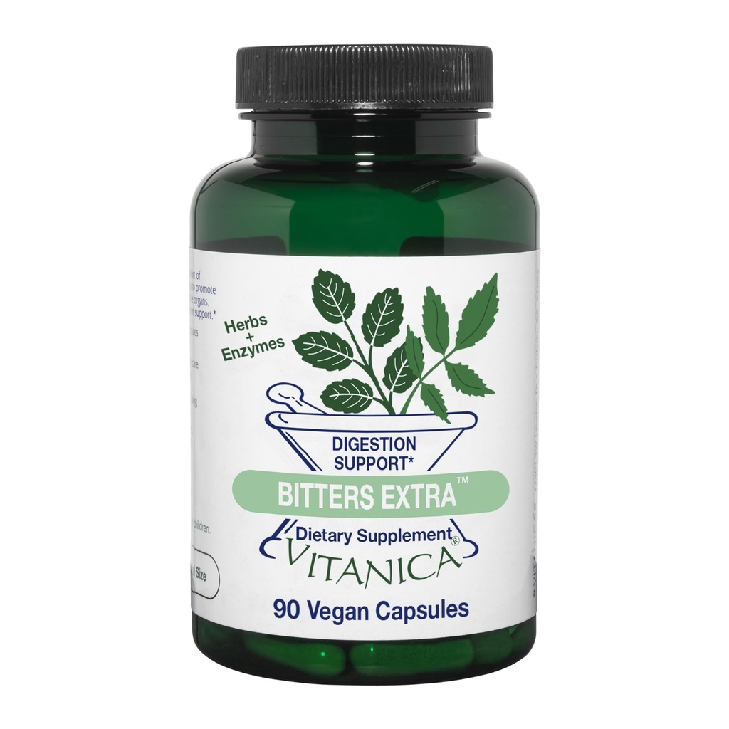 Vitanica Bitters Extra, Soutien à la digestion, Vegan, 90 Capsules