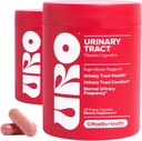 O Positiv URO Urinary Tract Supplément santé pour les femmes, 60 Compte (paquet de 2) - Vitamines de soutien urinaire avec extrait de canneberge complète de Pacran, D-Mannose, et vitamine C - végétalien et sans gluten
