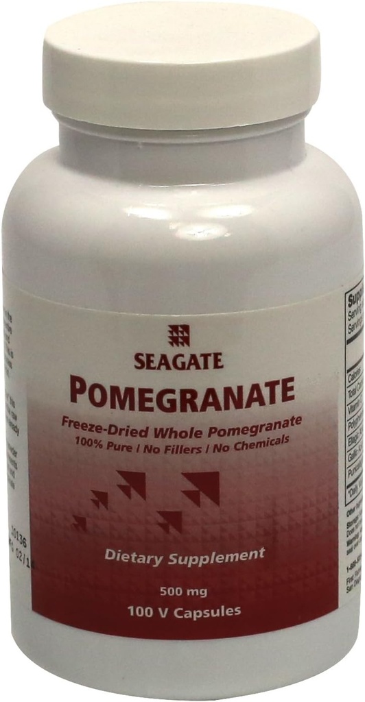 Seagate Products Pomegranate 500 mg 100 Capsules